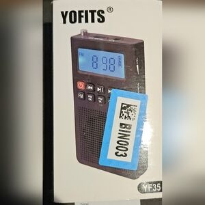 Portable Black AM FM Radio